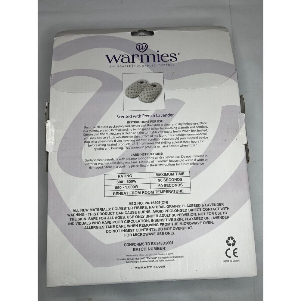 Warmies Fully Microwavable Slippers Size 6-10 - Picture 5 of 5